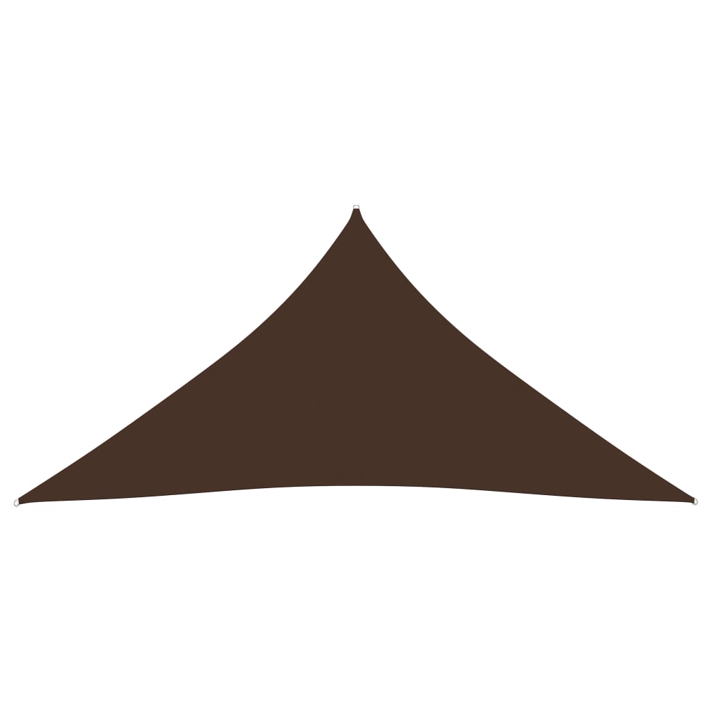 vidaXL barna háromszög alakú oxford-szövet napvitorla 4x5x5 m