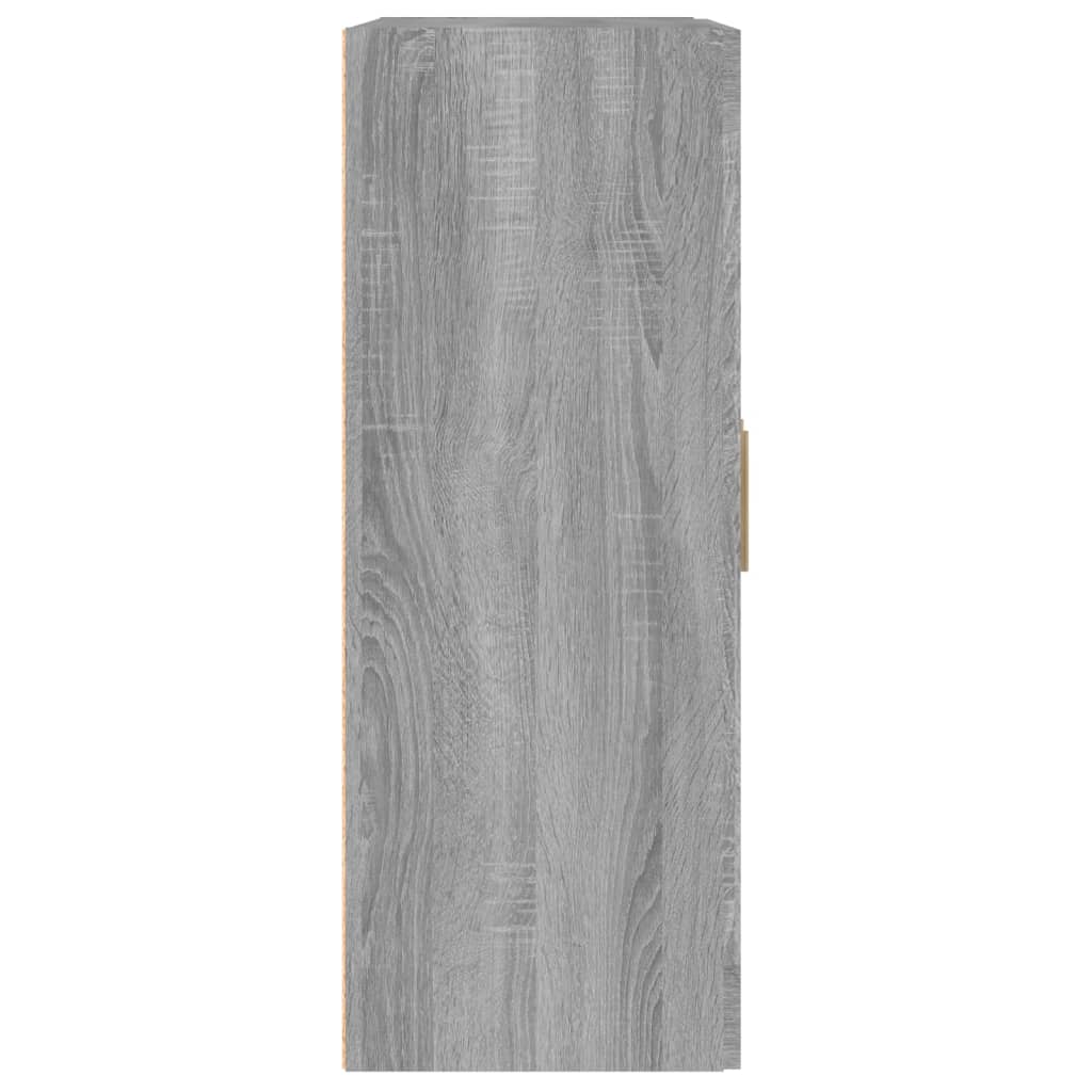 vidaXL szürke sonoma színű szerelt fa faliszekrény 69,5 x 32,5 x 90 cm