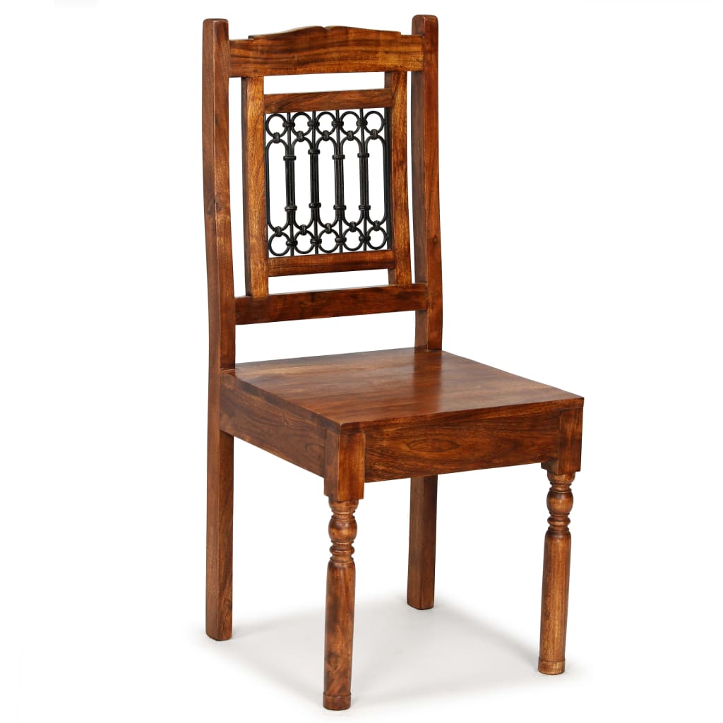 vidaXL 6 db klasszikus stílusú tömör fa szék paliszander felülettel
