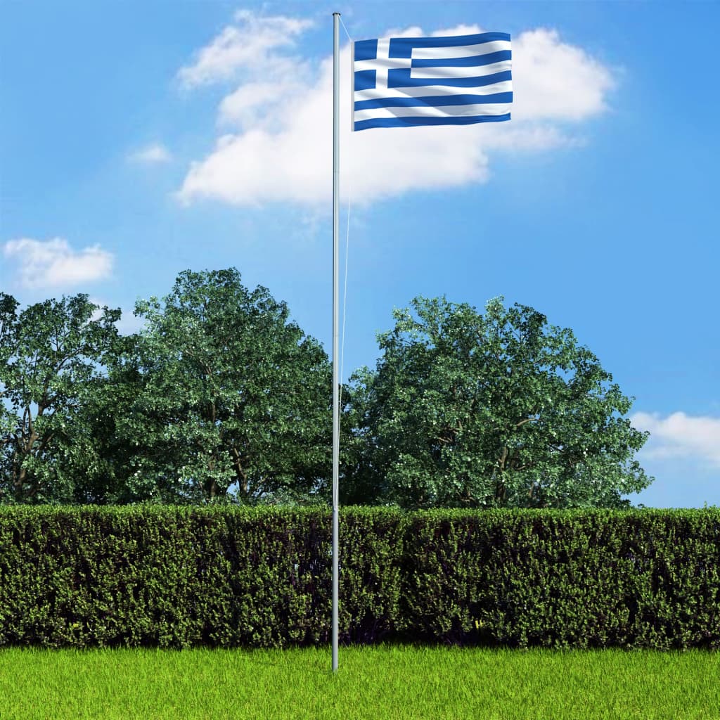 vidaXL görög zászló alumíniumrúddal 4 m