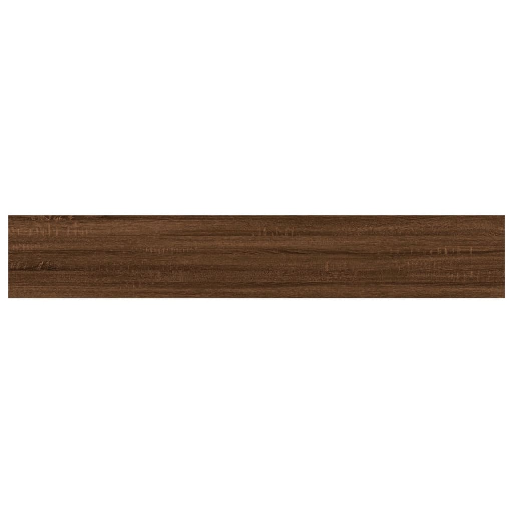 vidaXL 4 db barna tölgy színű szerelt fa fali polc 60 x 10 x 1,5 cm