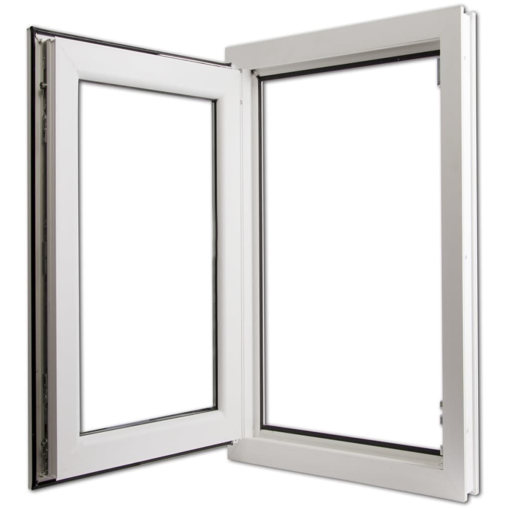 Háromrétegű bukó/nyíló PVC ablak jobb oldali kilinccsel 600 x 1000 mm