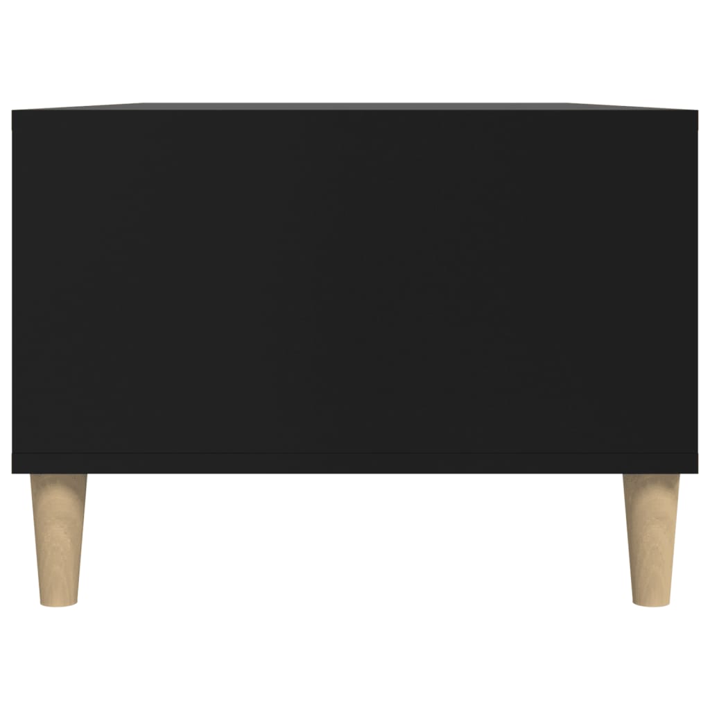 vidaXL fekete szerelt fa dohányzóasztal 90x50x36,5 cm