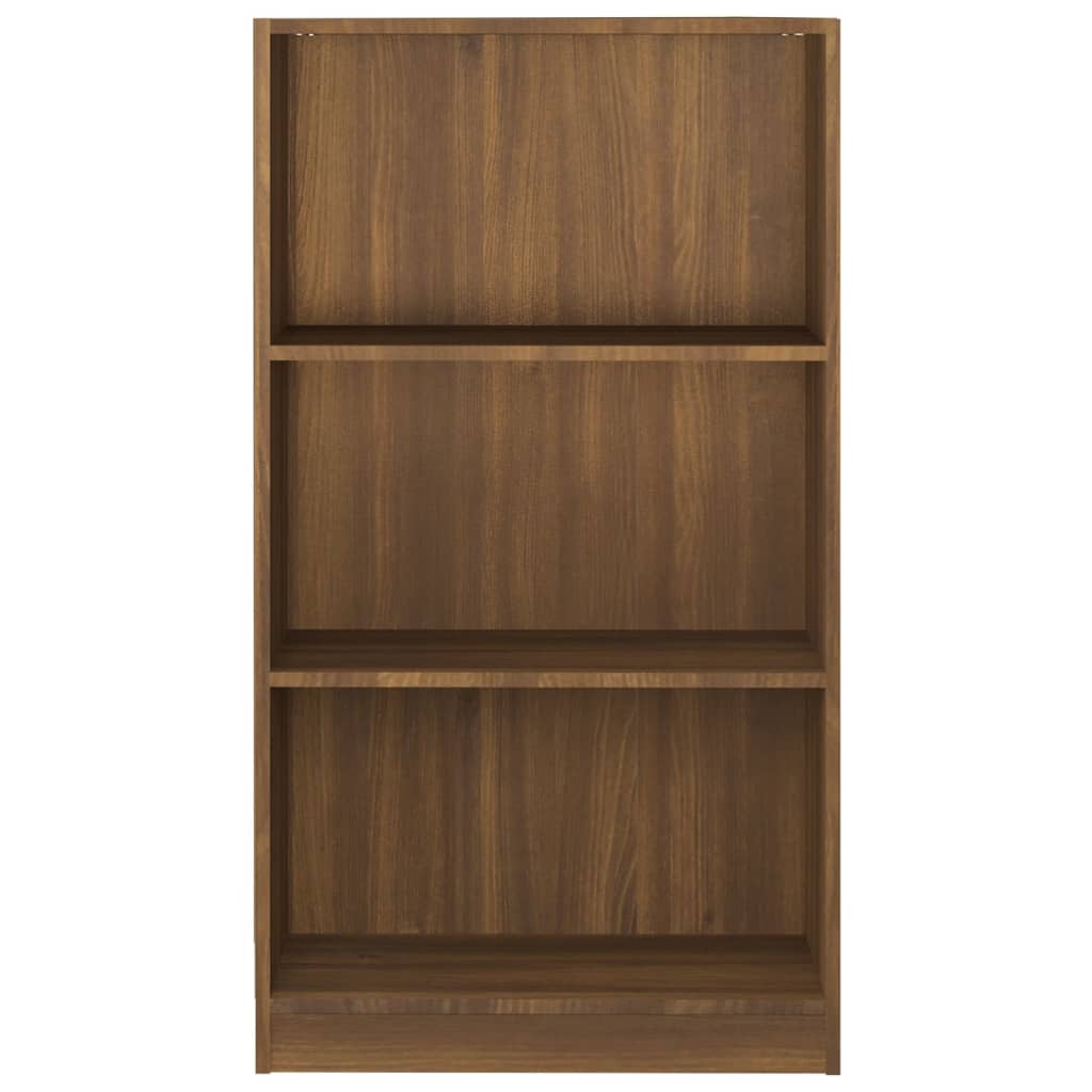 vidaXL barna tölgyszínű szerelt fa könyvszekrény 60 x 24 x 109 cm
