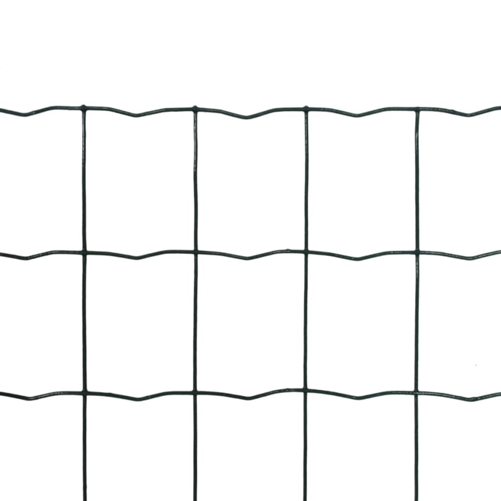 vidaXL Euro Fence zöld acélkerítés 10 x 1,2 m