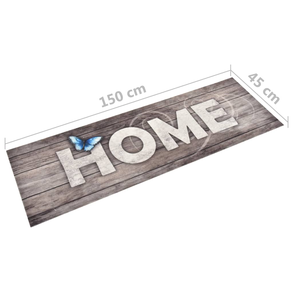 vidaXL „Home” feliratú, mosható konyhai szőnyeg 45 x 150 cm