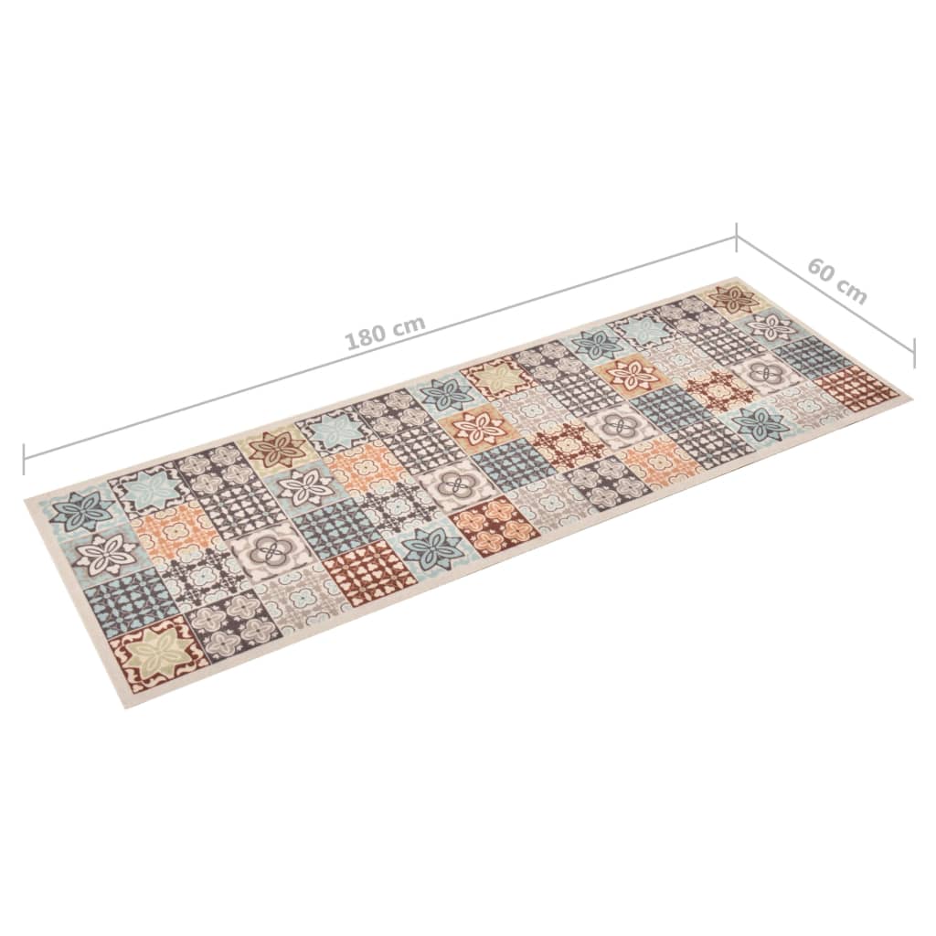 vidaXL mozaikmintájú mosható konyhaszőnyeg 60 x 180 cm