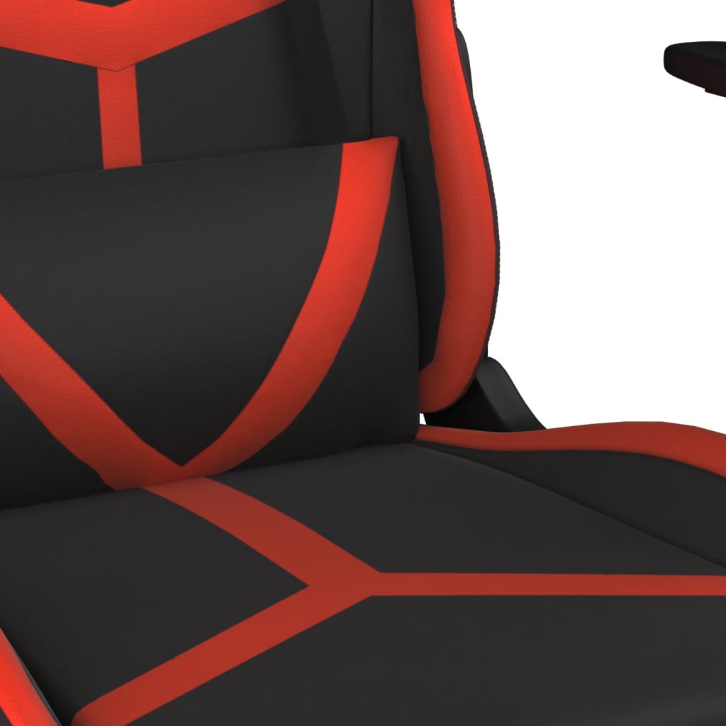 vidaXL fekete és piros műbőr masszázs-játékszék