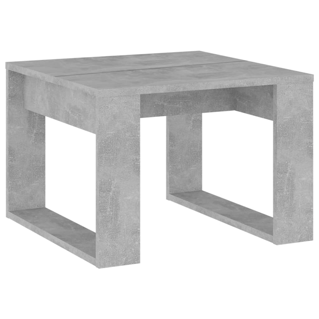 vidaXL betonszürke forgácslap kisasztal 50 x 50 x 35 cm