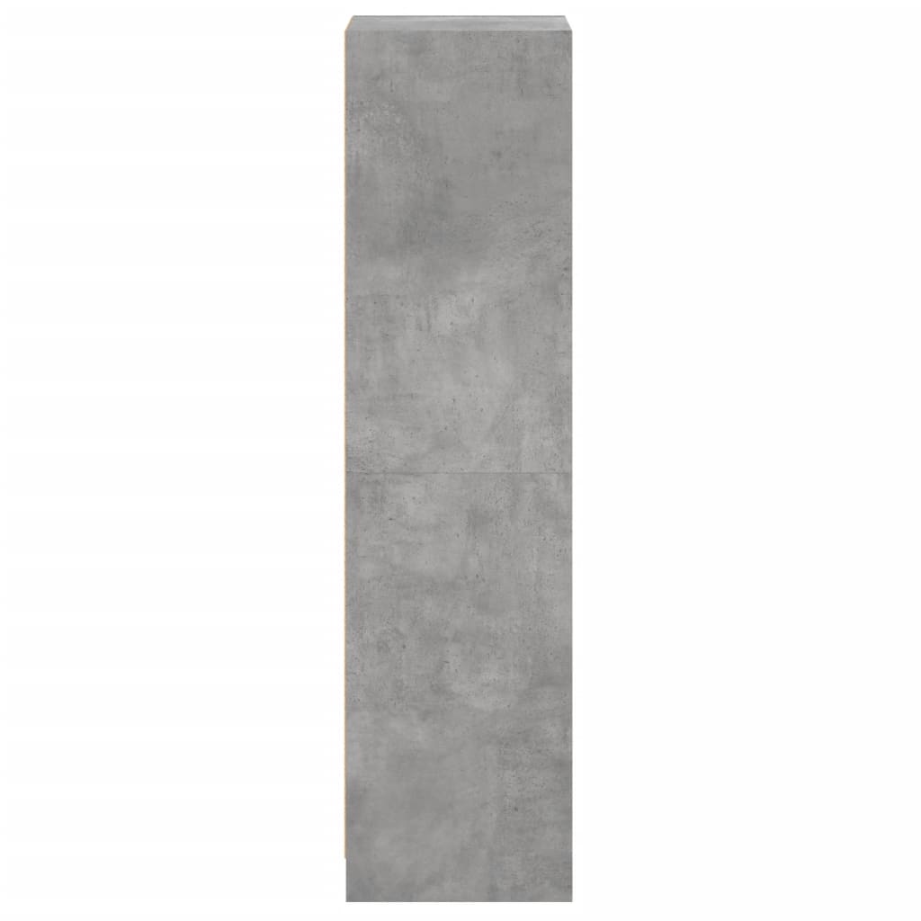 vidaXL betonszürke magasszekrény üvegajtóval 35 x 37 x 142 cm