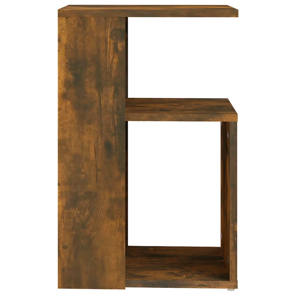 vidaXL füstös tölgy színű szerelt fa kisasztal 36 x 30 x 56 cm
