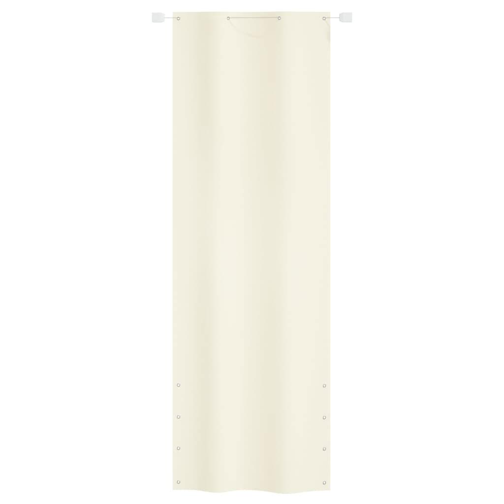 vidaXL krémszínű oxford-szövet erkélyparaván 80 x 240 cm