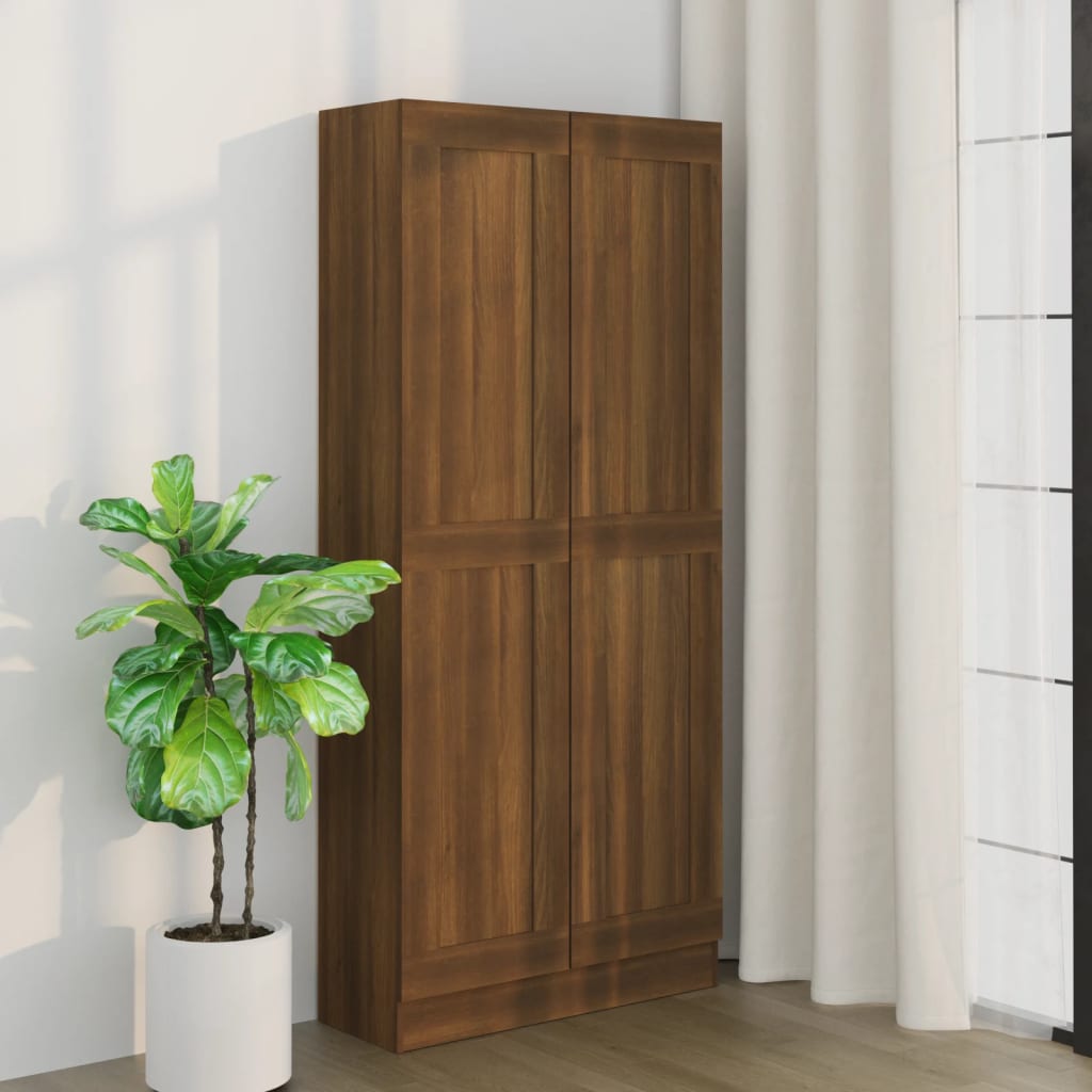 vidaXL barna tölgyszínű fa fürdőszobaszekrény 82,5 x 30,5 x 185,5 cm