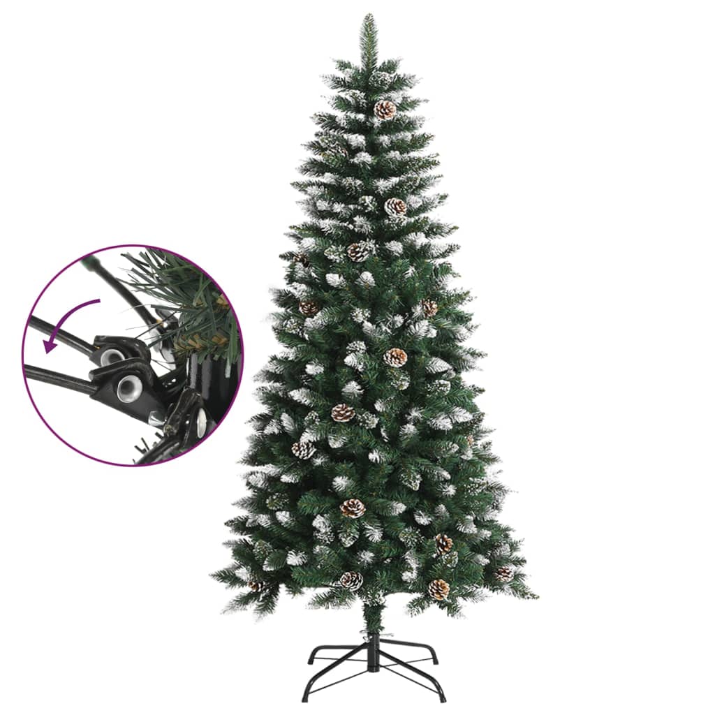 vidaXL zöld PVC műkarácsonyfa állvánnyal 120 cm