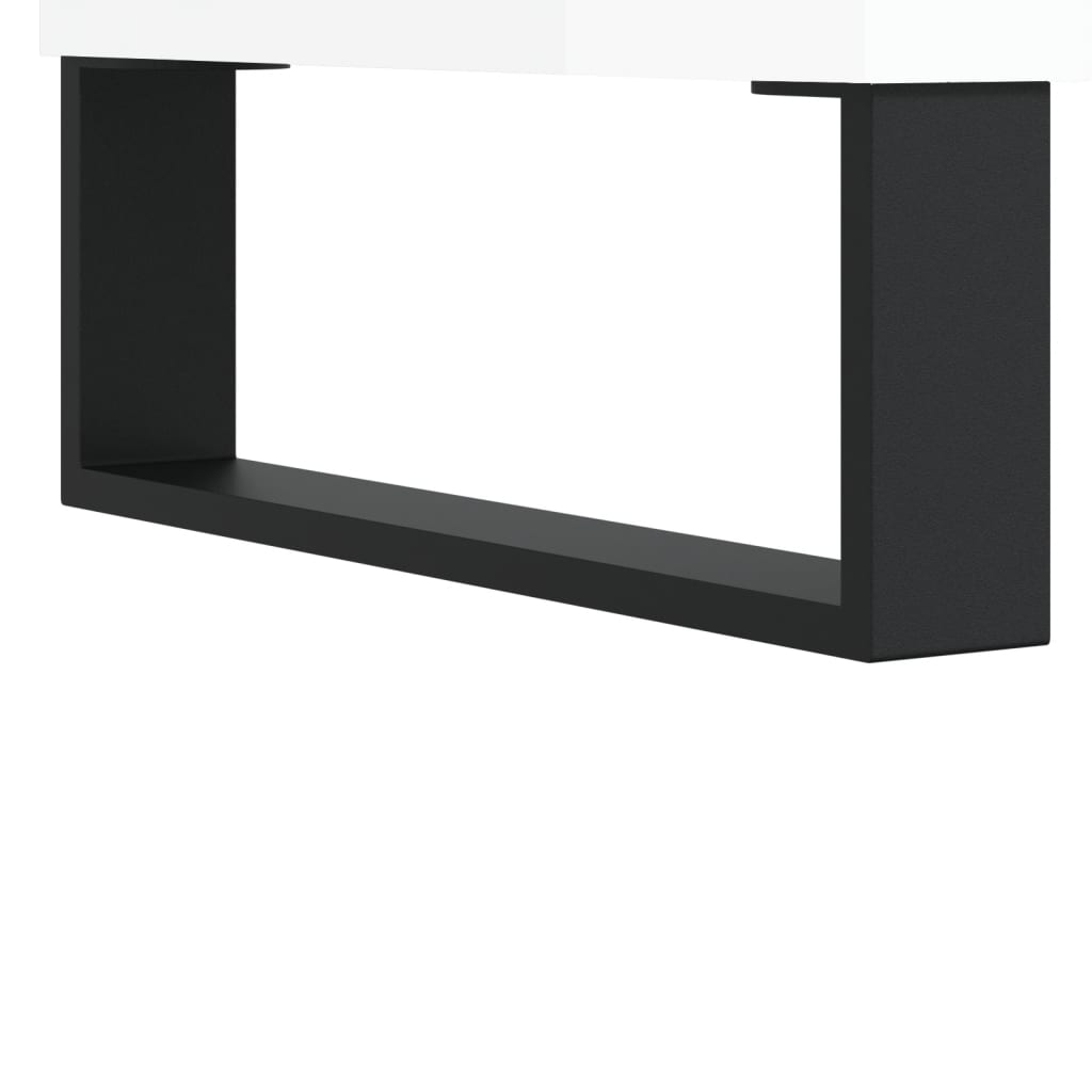 vidaXL fehér magasfényű szerelt fa TV-szekrény 104x35x50 cm