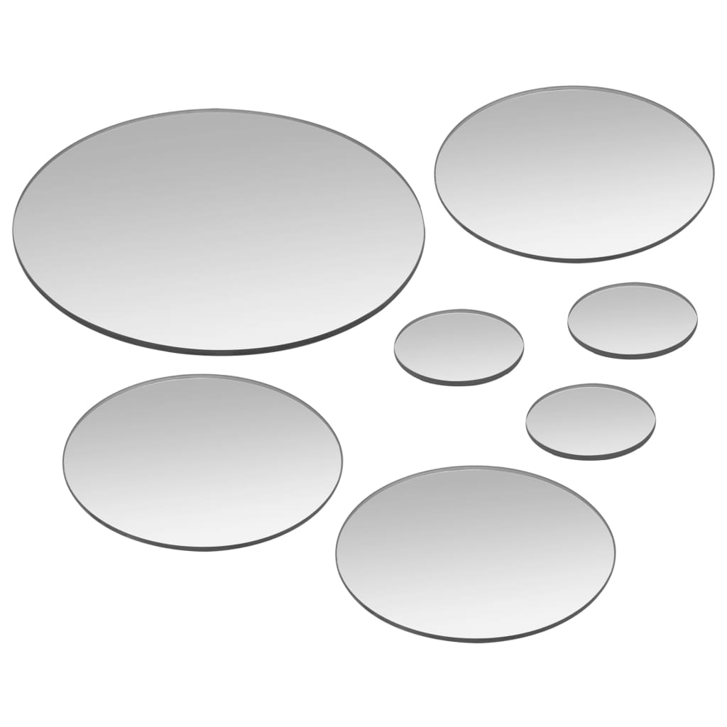 vidaXL 7 darabos kör alakú falitükör-készlet