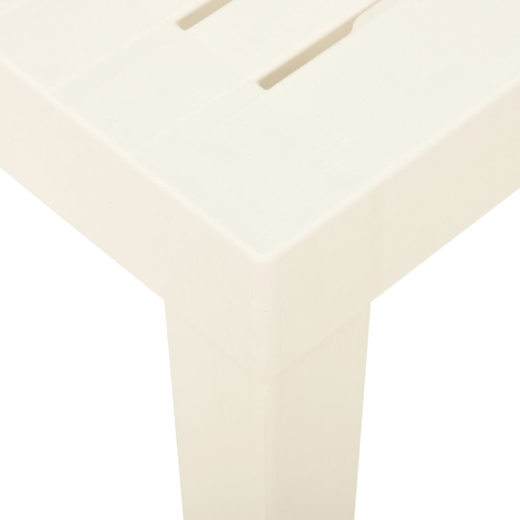 vidaXL fehér műanyag kerti asztal 79 x 65 x 72 cm