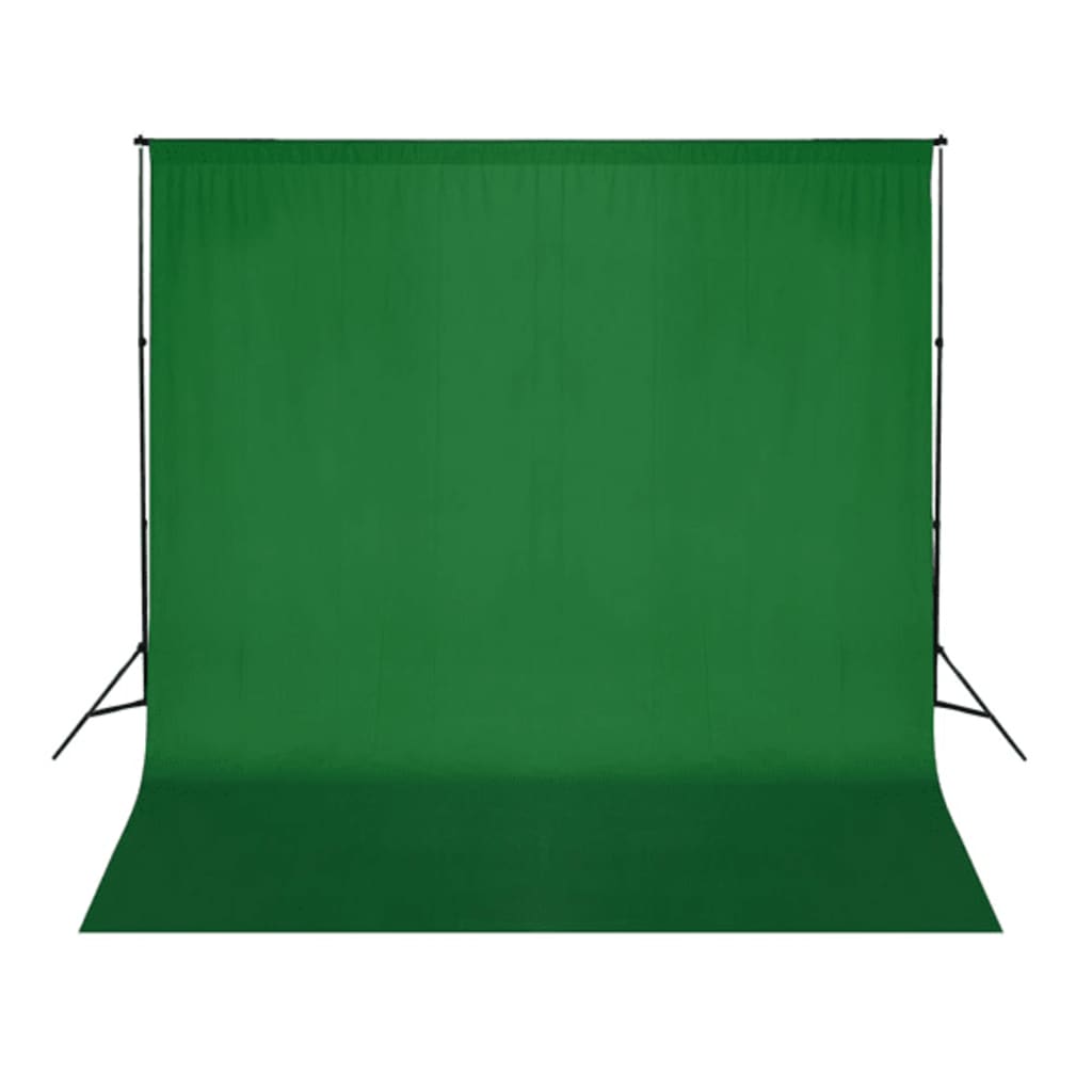 vidaXL zöld pamut háttér blueboxhoz 300 x 300 cm