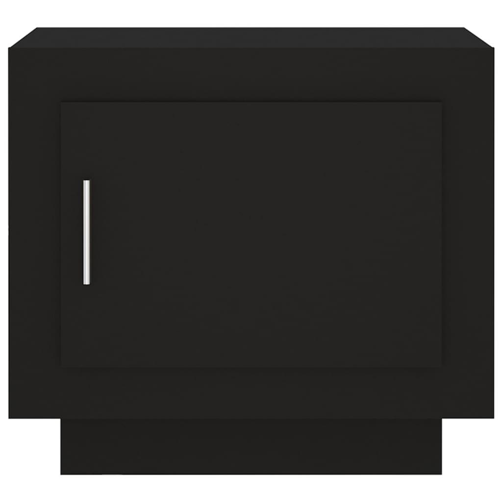 vidaXL fekete szerelt fa dohányzóasztal 51 x 50 x 45 cm