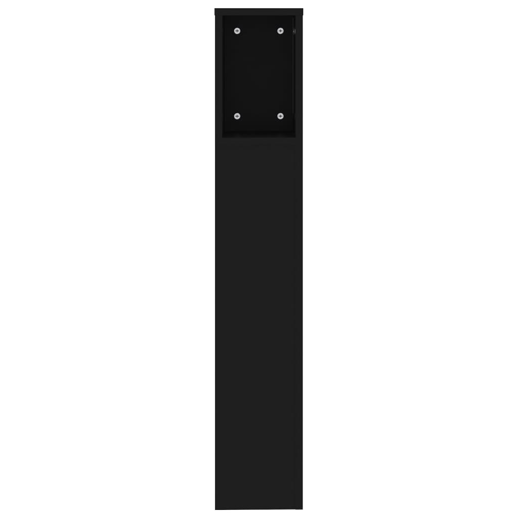 vidaXL fekete áthidaló szekrény 200x18,5x104,5 cm