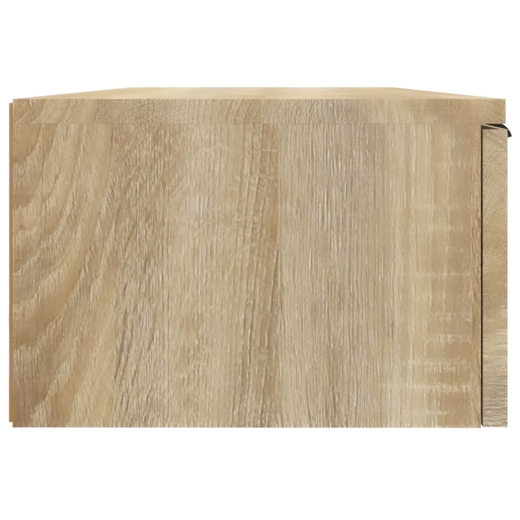 vidaXL 2 db sonoma tölgyszínű szerelt fa fali szekrény 68x30x20 cm