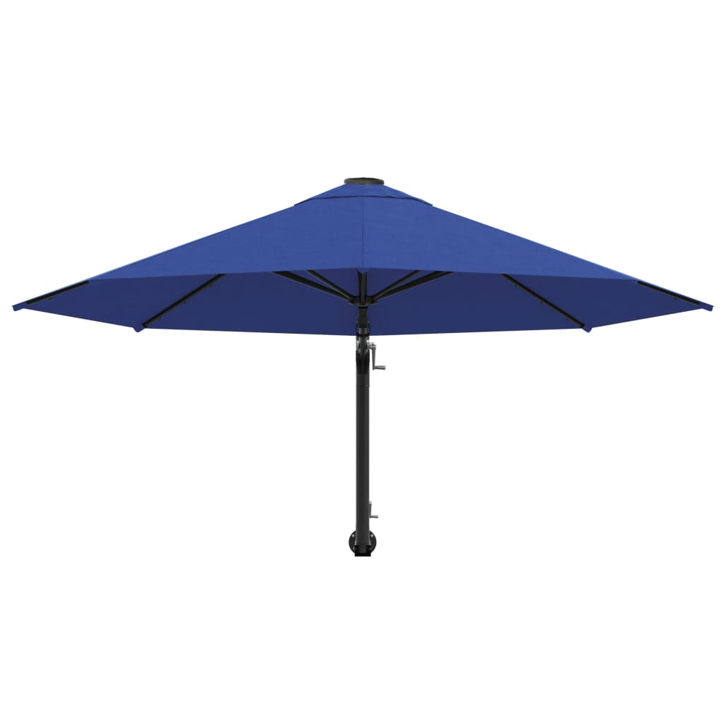 vidaXL kék falra szerelhető napernyő fémrúddal 300 cm