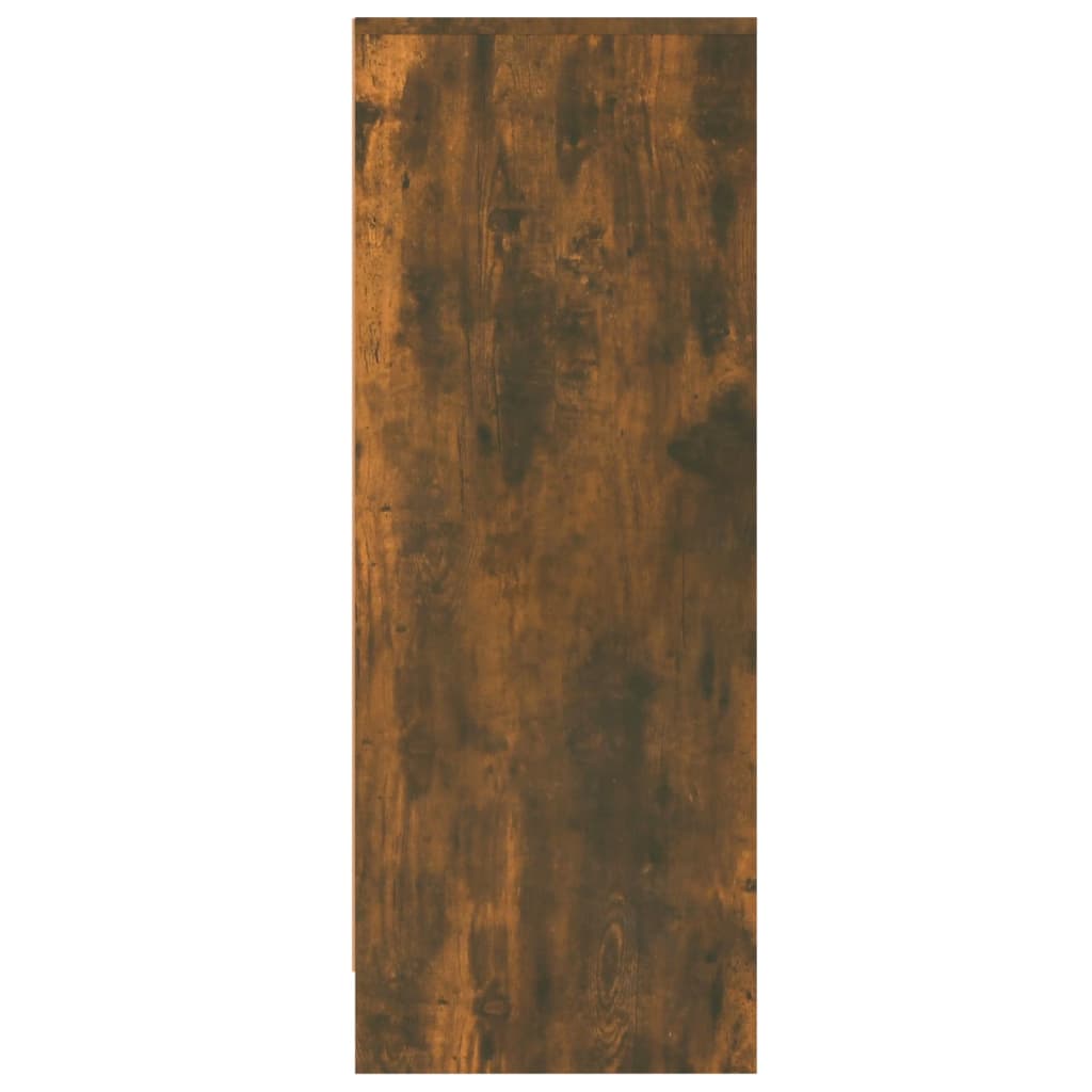 vidaXL füstös tölgyszínű szerelt fa cipősszekrény 60 x 35 x 92 cm