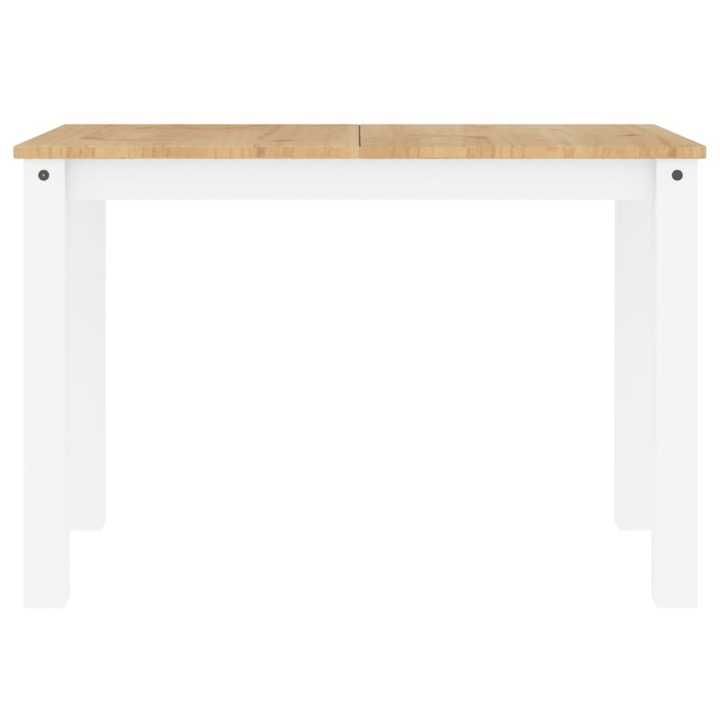 vidaXL Panama fehér tömör fenyőfa ebédlőasztal 117 x 60 x 75 cm