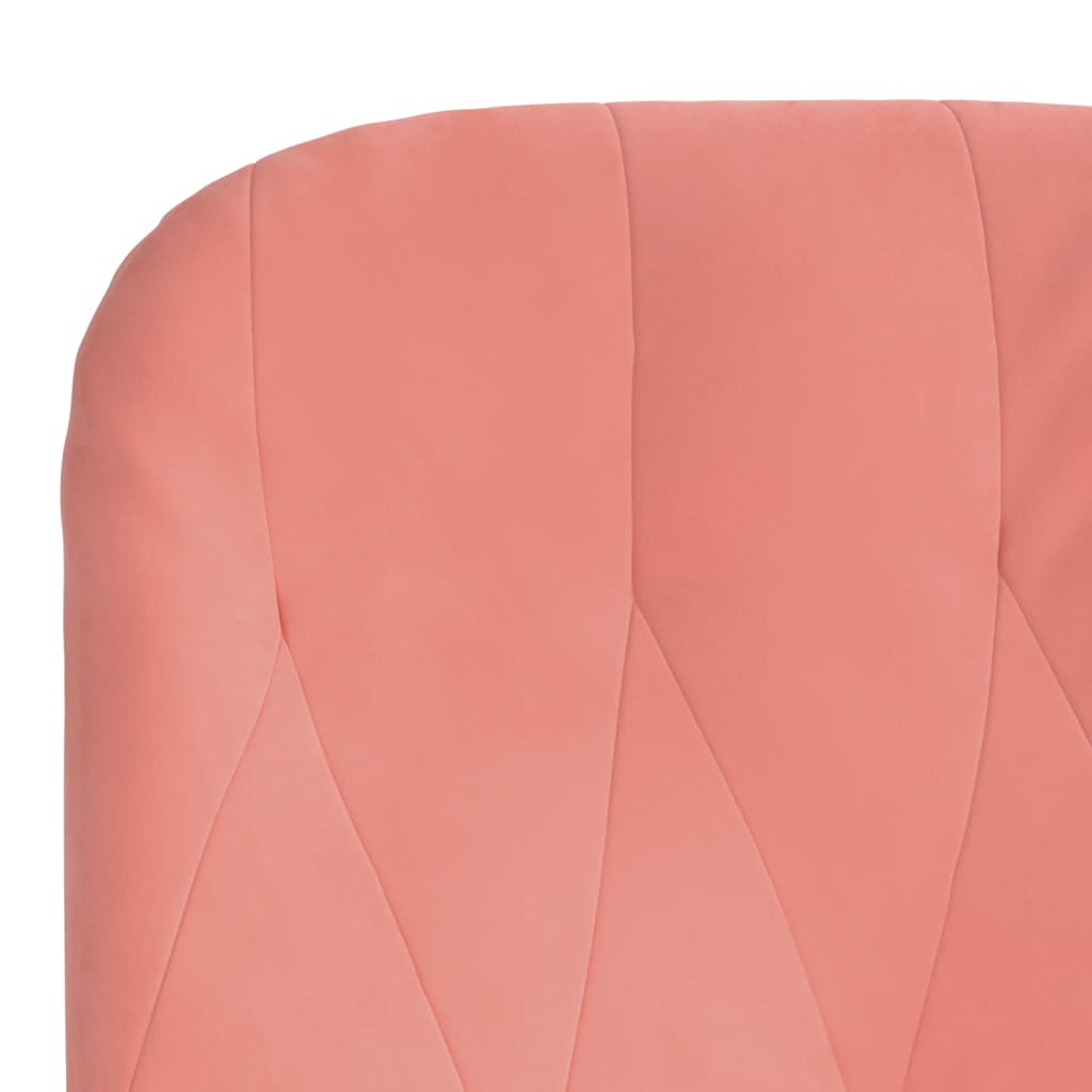 vidaXL rózsaszín bársony pihenőfotel