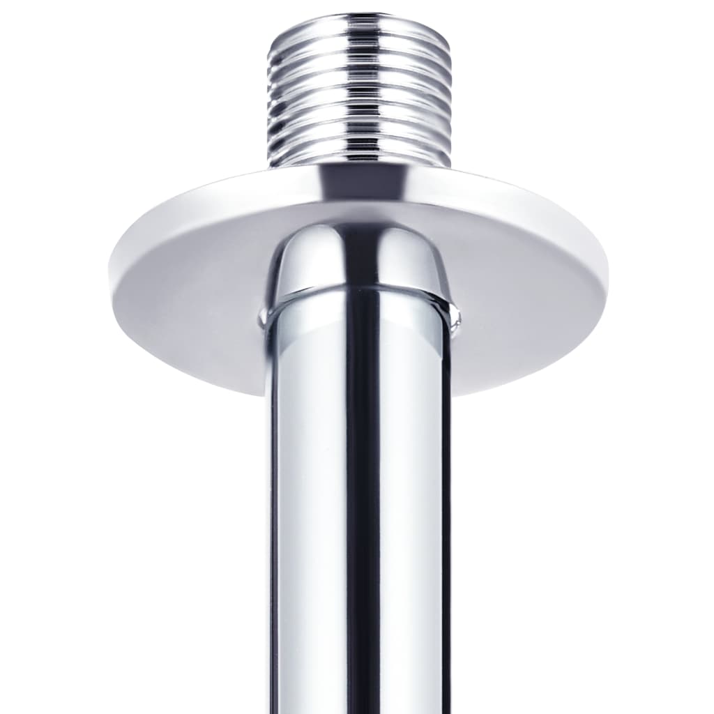 vidaXL ezüstszínű kerek rozsdamentes acél zuhanytartókar 20 cm