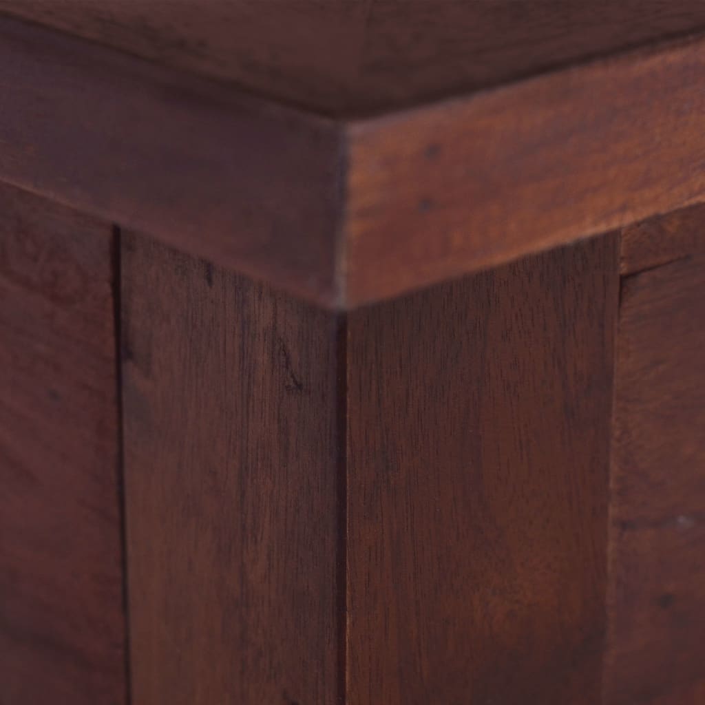 vidaXL klasszikus barna tömör mahagóni dohányzóasztal 100 x 50 x 30 cm