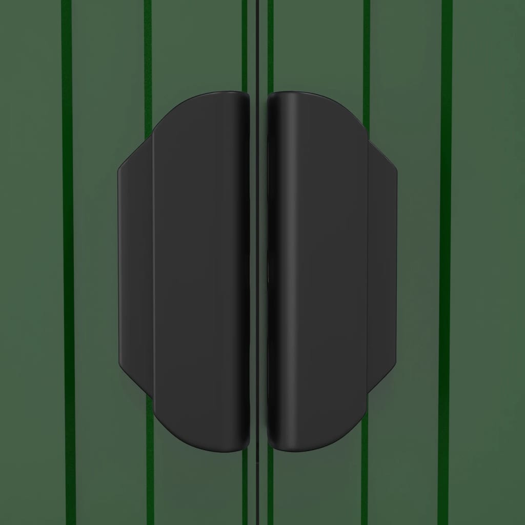 vidaXL zöld horganyzott acél kerti fészer 192x1021x223 cm