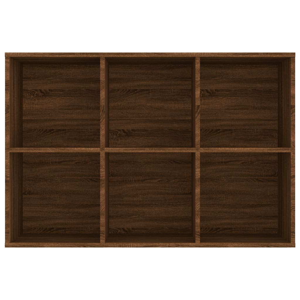 vidaXL barna tölgyszínű szerelt fa könyv-/tálalószekrény 66x30x98 cm