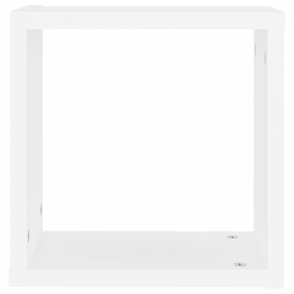 vidaXL 2 db fehér fali kockapolc 30 x 15 x 30 cm