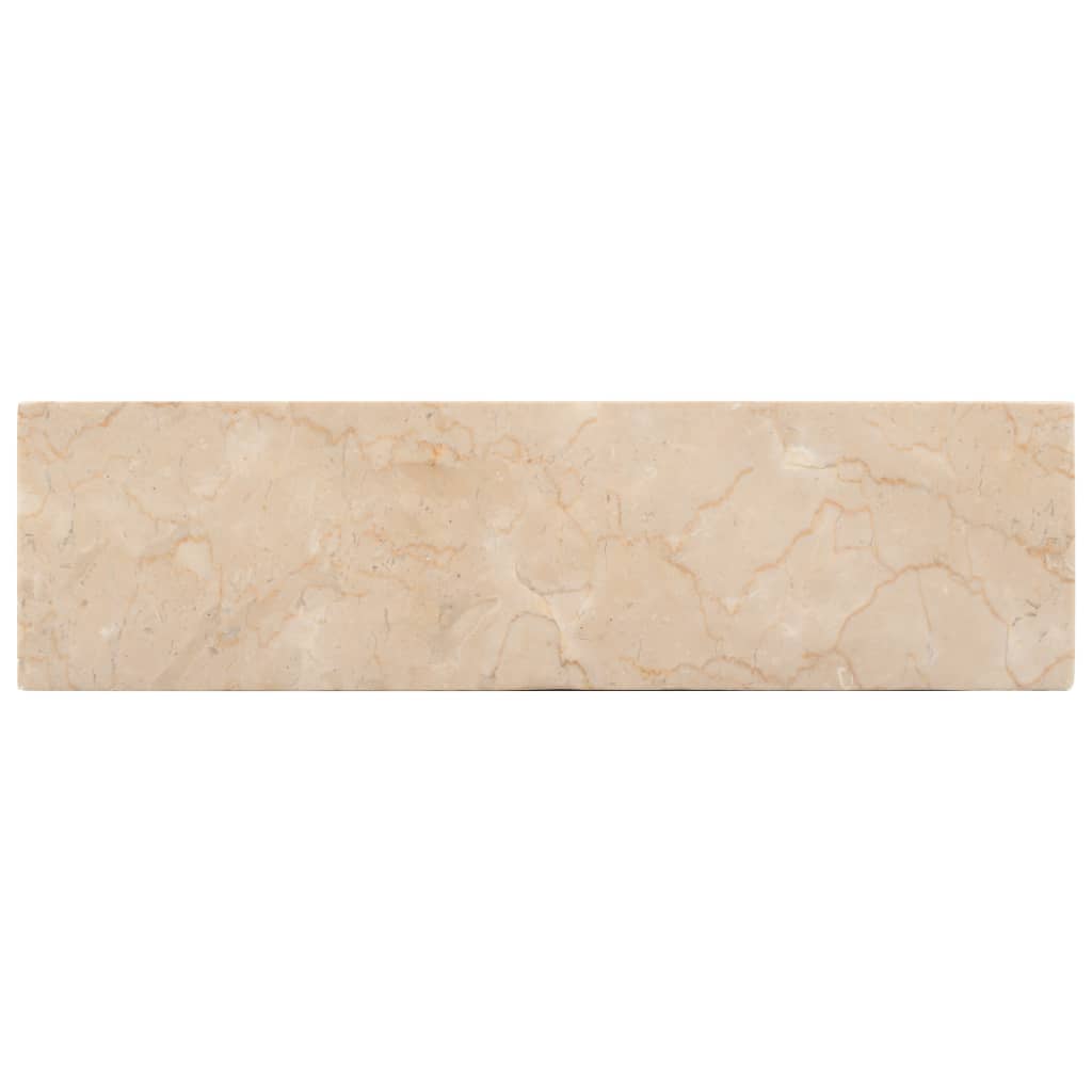vidaXL krémszínű márvány mosdókagyló 45 x 30 x 12 cm