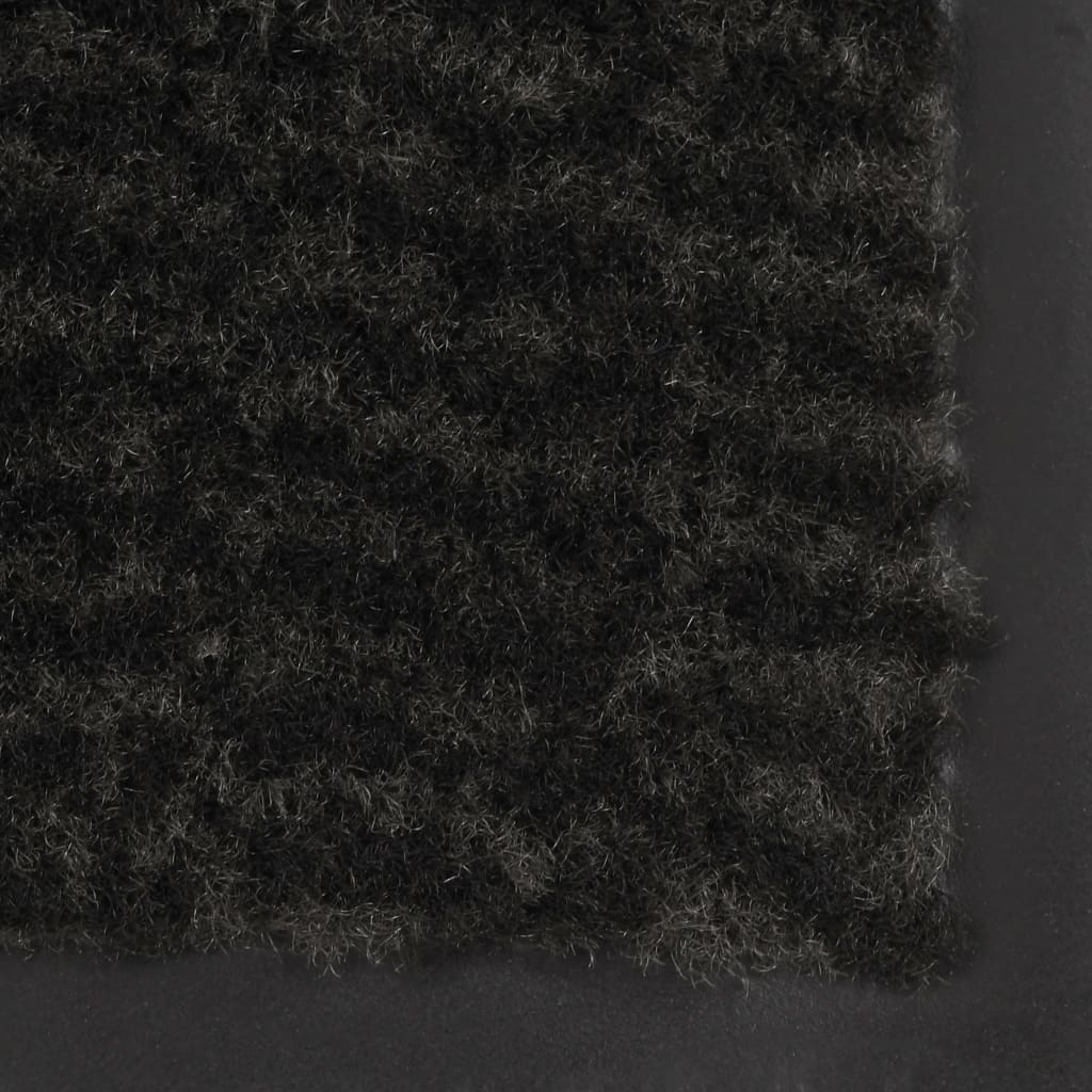 vidaXL fekete négyszögletes szennyfogó szőnyeg 120 x 180 cm