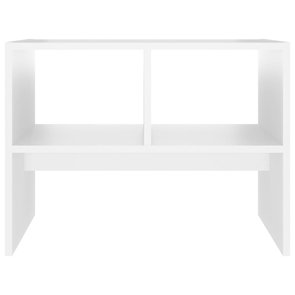 vidaXL fehér forgácslap kisasztal 60 x 40 x 45 cm