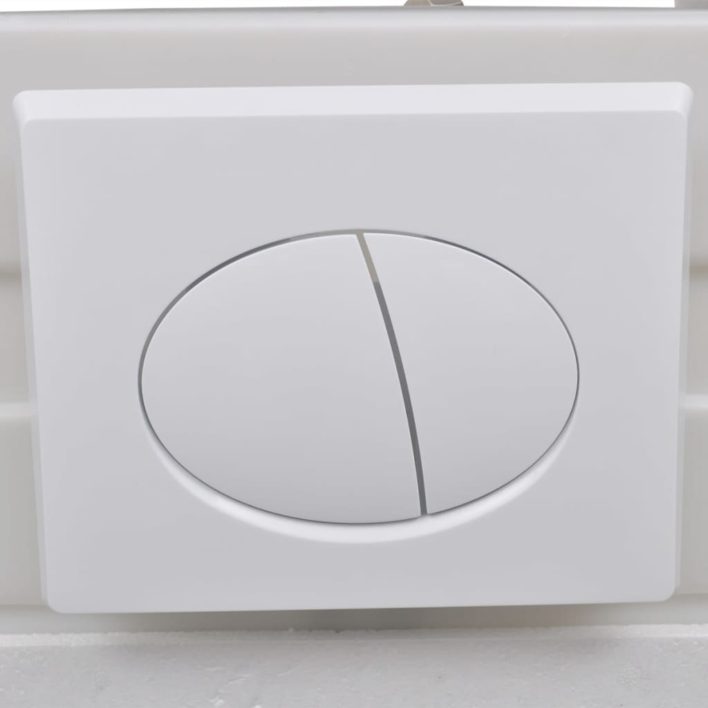 vidaXL Falra szerelhető fekete kerámia WC rejtett öblítőtartállyal
