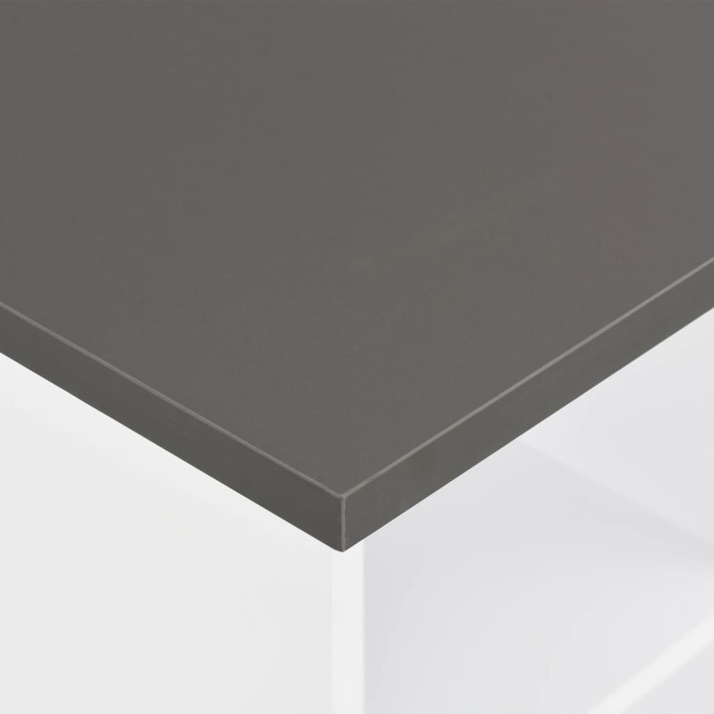 vidaXL fehér és antracitszürke bárasztal 60 x 60 x 110 cm