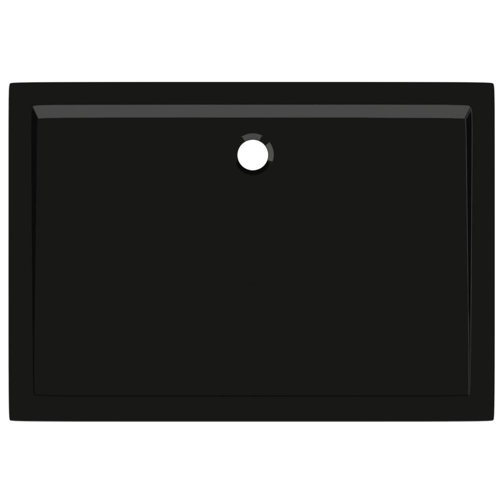 vidaXL téglalap alakú fekete ABS zuhanytálca 70 x 100 cm