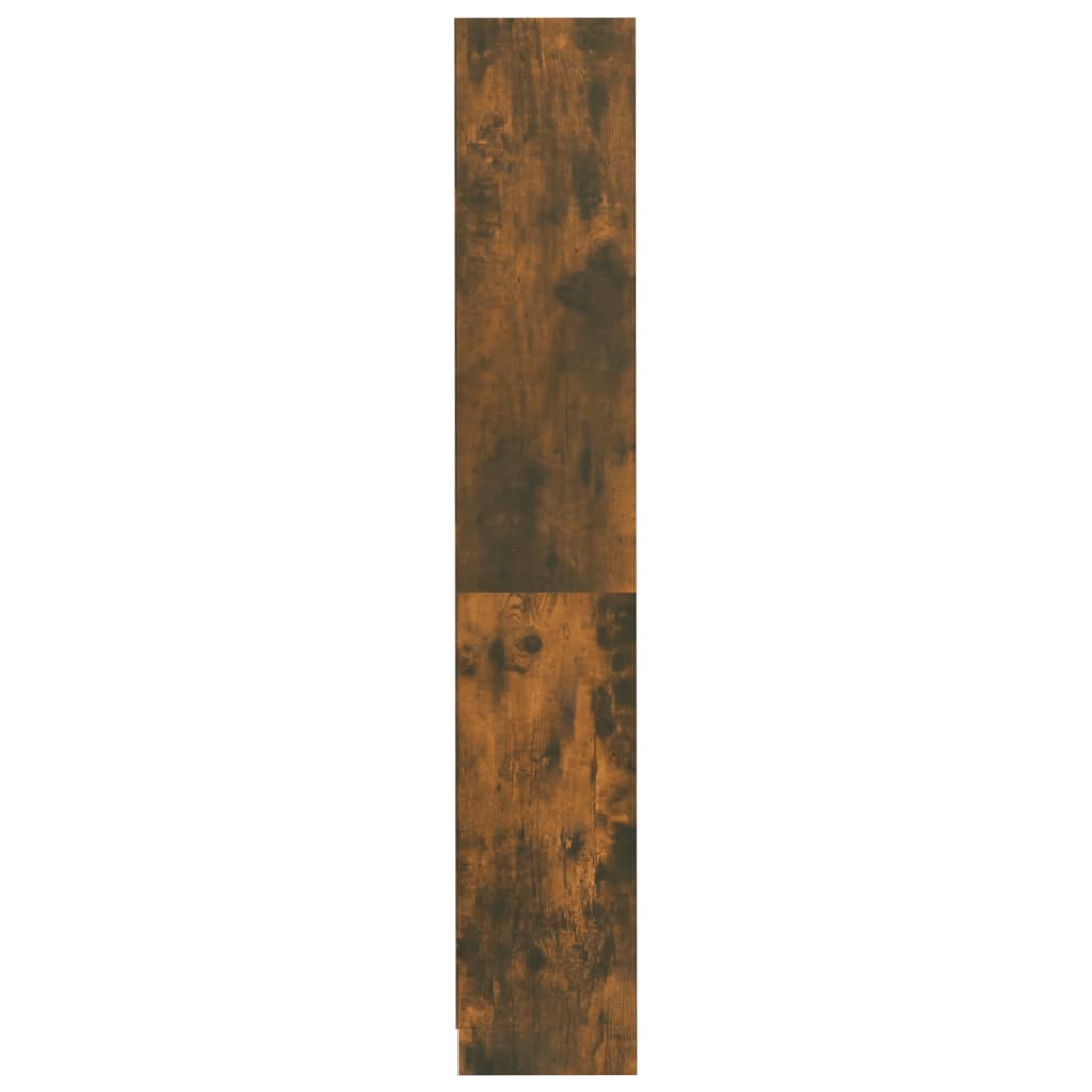 vidaXL 4 szintes füstös tölgyszínű fa könyvszekrény 80 x 24 x 142 cm