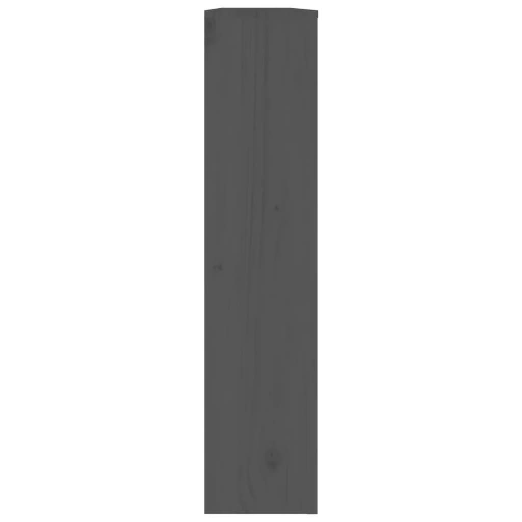 vidaXL szürke tömör fenyőfa radiátorburkolat 153x19x84 cm