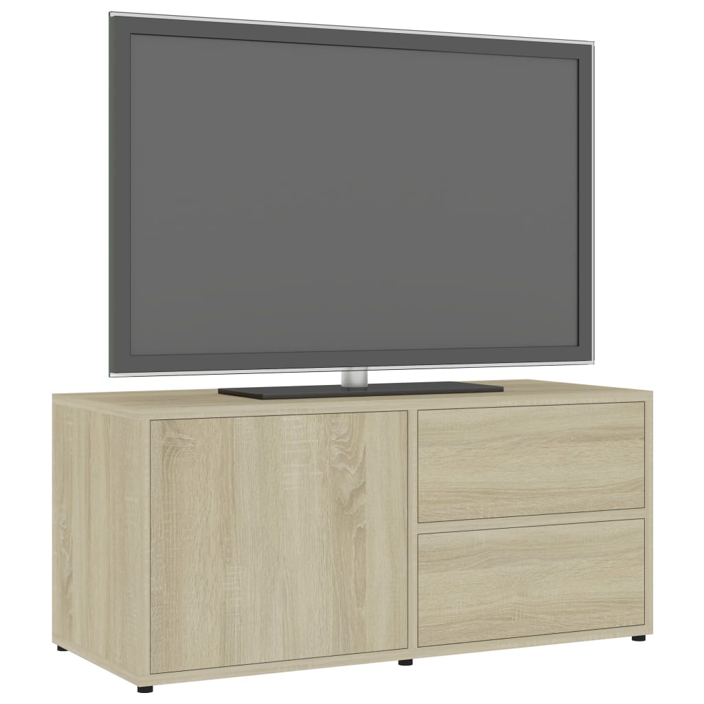 vidaXL sonomatölgy színű forgácslap TV-szekrény 80 x 34 x 36 cm