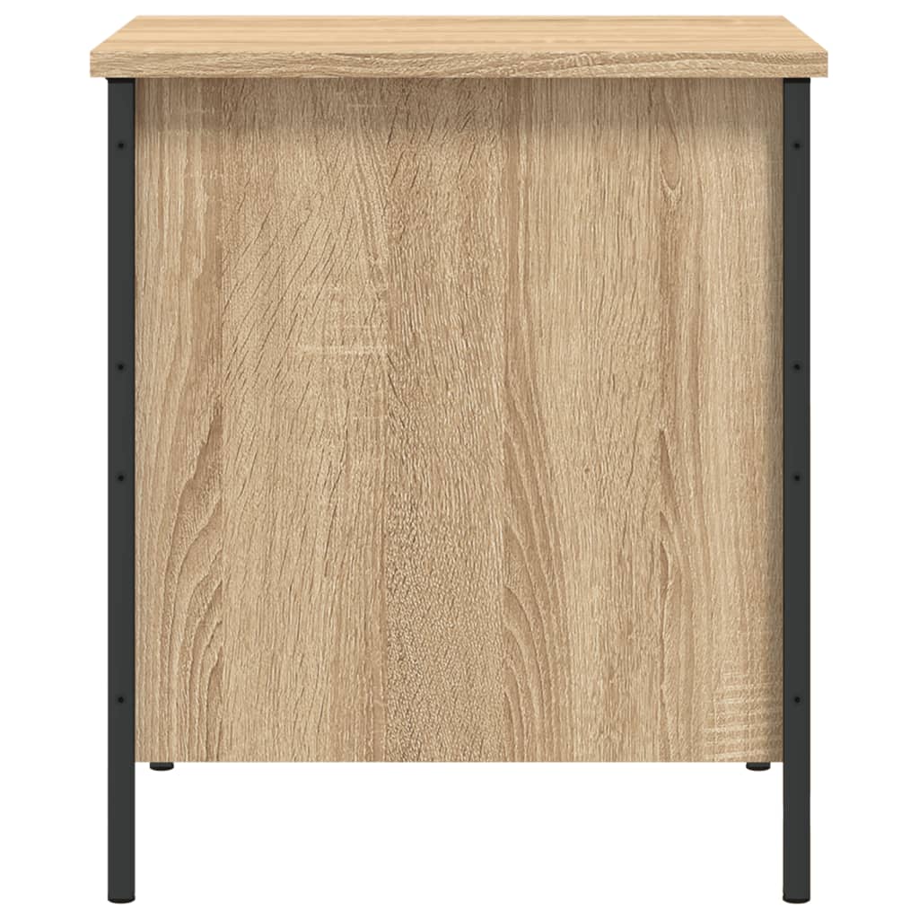 vidaXL sonoma-tölgyszínű szerelt fa tárolópad 40x42,5x50 cm