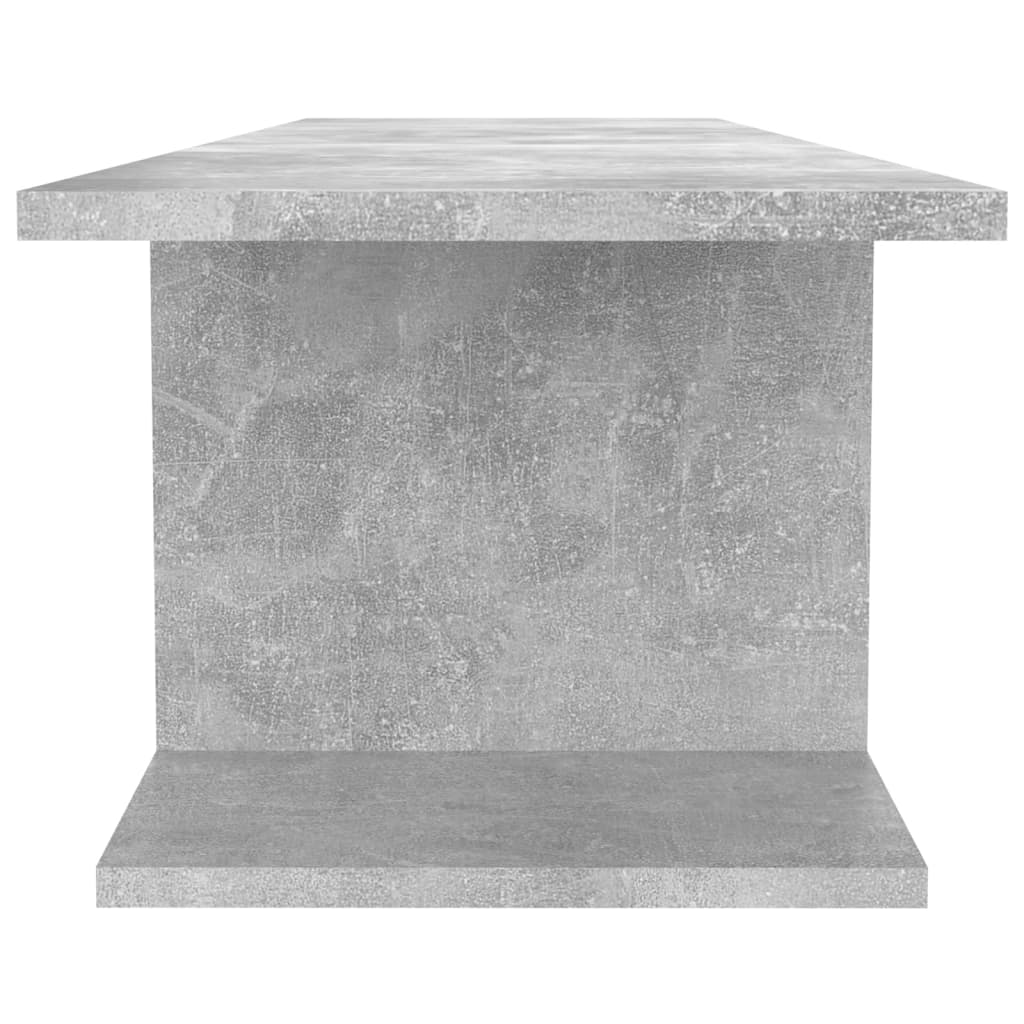 vidaXL betonszürke falra szerelhető TV-szekrény 103 x 30 x 26,5 cm
