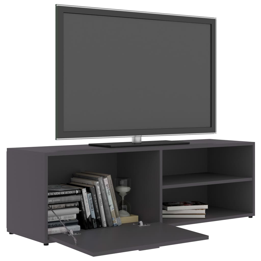 vidaXL szürke forgácslap TV-szekrény 120 x 34 x 37 cm