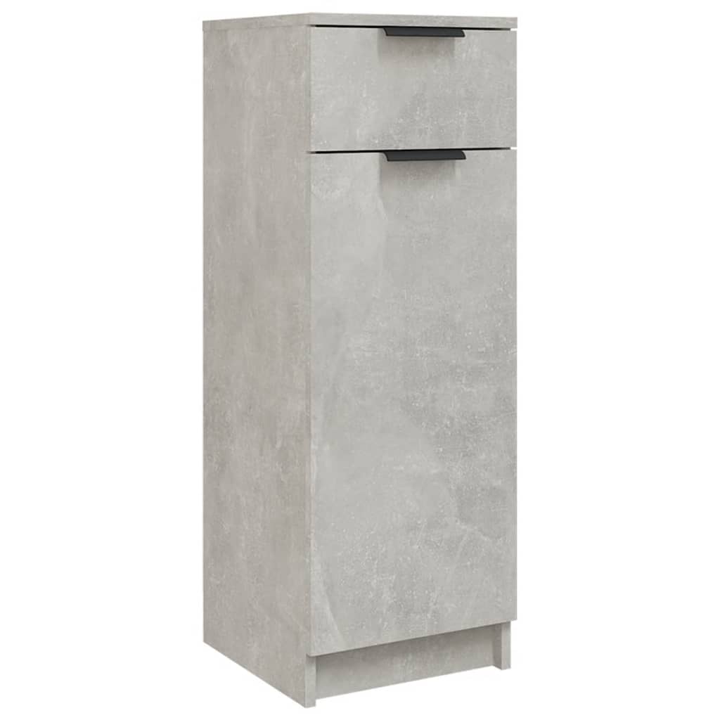 vidaXL betonszürke szerelt fa fürdőszobaszekrény 32 x 34 x 90 cm
