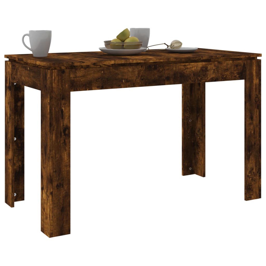 vidaXL füstös tölgy színű szerelt fa étkezőasztal 120 x 60 x 76 cm