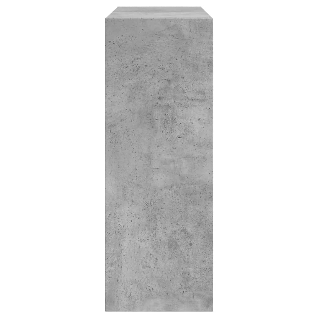 vidaXL betonszürke szerelt fa cipőszekrény 60 x 21 x 57 cm