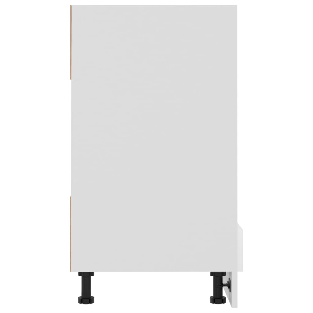 vidaXL magasfényű fehér forgácslap sütőszekrény 60 x 46 x 81,5 cm